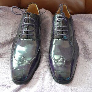 Antonio Cerrelli Elite Men’s Dress Shoes Brown Leather Wingtip Size 10